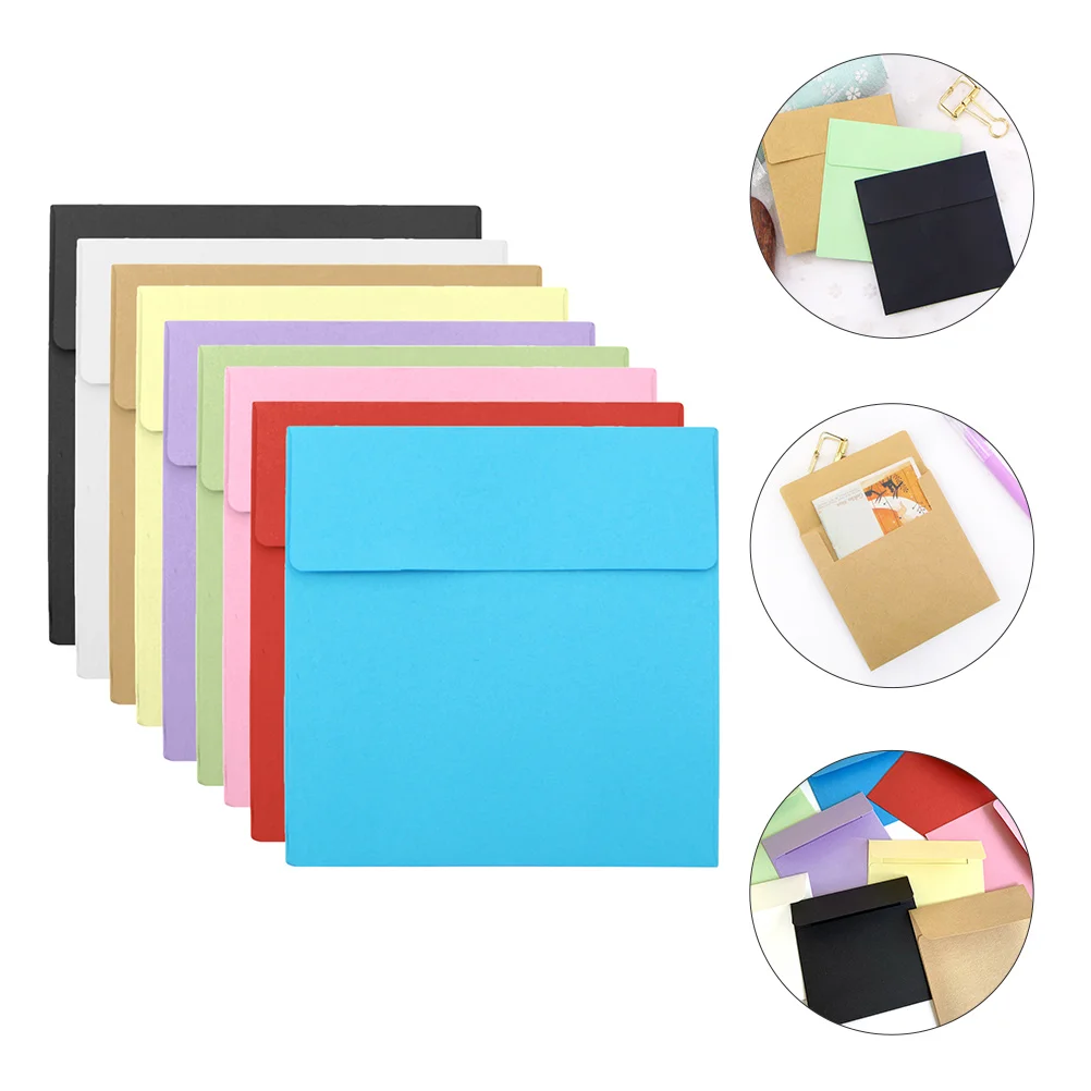 

100 Pcs Envelops Membership Card Envelope Colored Envelopes Greeting Cards Paper Cash