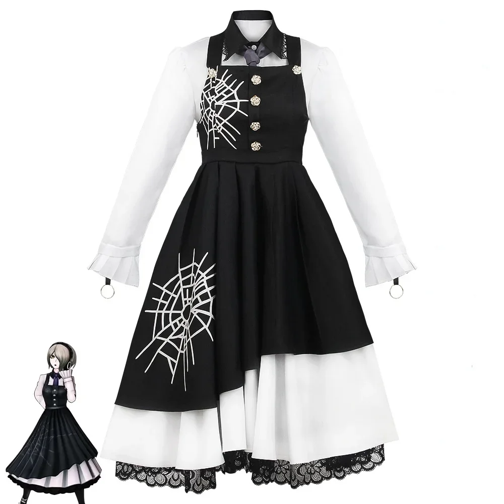 Anime Danganronpa V3 Cosplay Tojo Kirumi Costume Uniform Maid Outfit Clothes