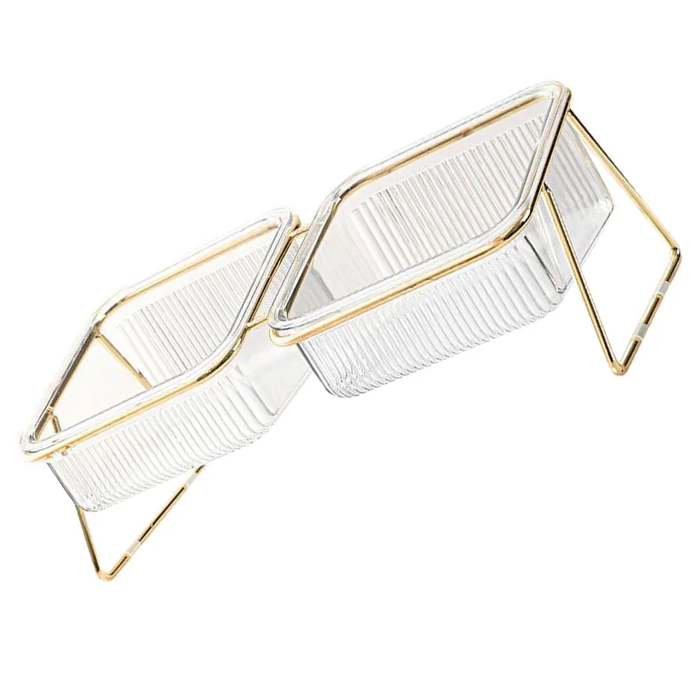 

1 set Iron Double Bowl Elevated Cat Feeding Bowl Non-Slip Pet Food Water Dish Raised Dog Feeder Abs Stand Pet Supplies