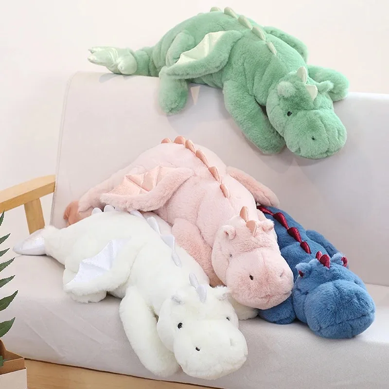 

Dragon Plush Toy Soft Toy Stuffed Animal Big Flying Wings Dinosaur Throw Pillow Home Decor Doll Peluche Kids Toy Birthday Gift