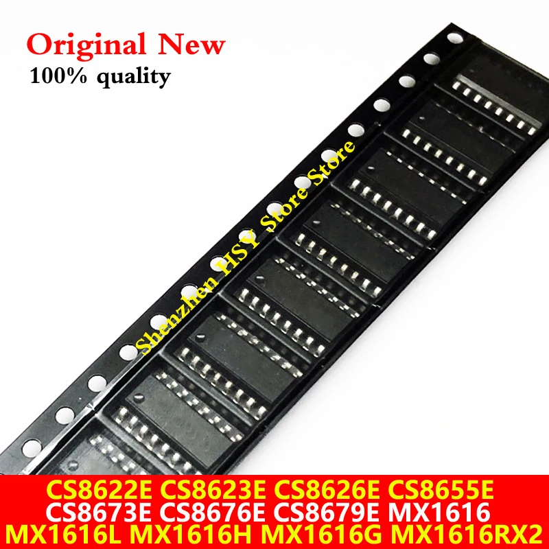 (5piece) 100% New CS8622E CS8623E CS8626E CS8655E CS8673E CS8676E CS8679E MX1616 MX1616L MX1616H MX1616G MX1616RX2 sop-16