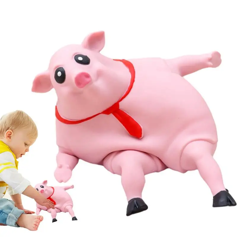 

Stretch Pink Pig Toy Stretchy Sticky Pig Toy Soft Fidgety Pig Toy Squeeze Relief Toy For Kids Boys Girls Adults Children