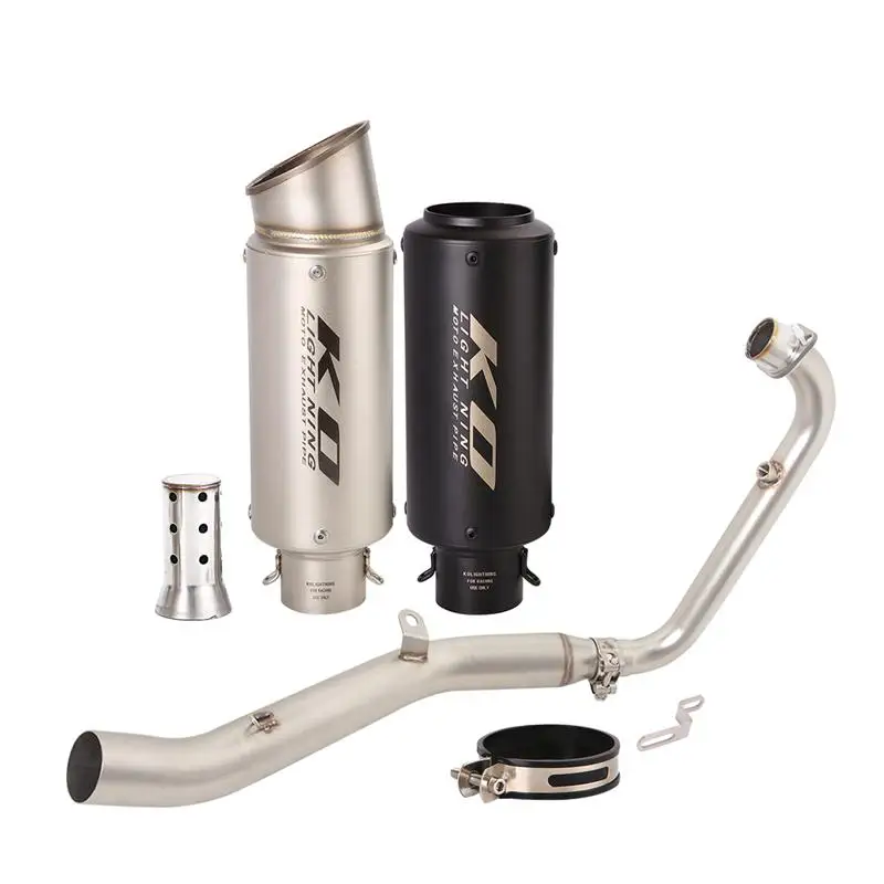 For LIFAN KP mini 150 150-5U 2015-2023 LF150-5W 2022 2023 Full Exhaust System 51mm Motorcycle Muffler Tail Pipe Front Link Tube