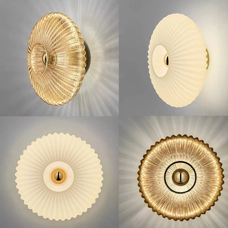 Nordic Retro Wall Lamp Simple Glass Ceiling Light For Wall Decoration In Living Rooms Corridors Bedrooms Walls Entrance Foyer
