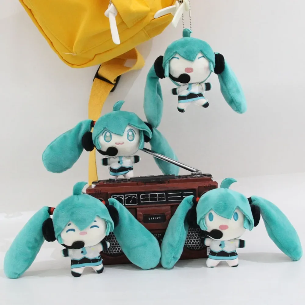 

10cm Hatsune Miku Kawaii Q Version Figure Plush Doll Anime Peripheral Plush Stuffed Toy Collection Model Ornament Toys Gifts