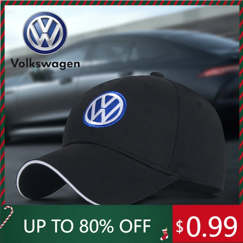 

For VW Volkswagen Jetta MK5 Golf Car Duck Tongue Cap For Volkswagen VW GOLF Polo Tiguan PASSAT 3D Hat F1 Baseball Cap Hat Adjust