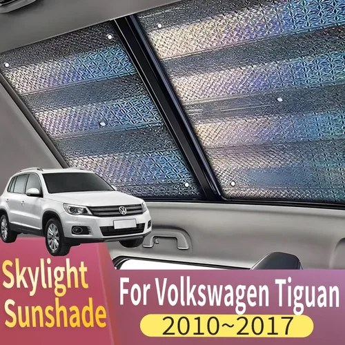 Parasol de techo solar adecuado para Volkswagen VW Tiguan 5N 2010 ~ 2017 2015 2016, protector térmico de techo panorámico para coche, parasol de ventana Anti-UV