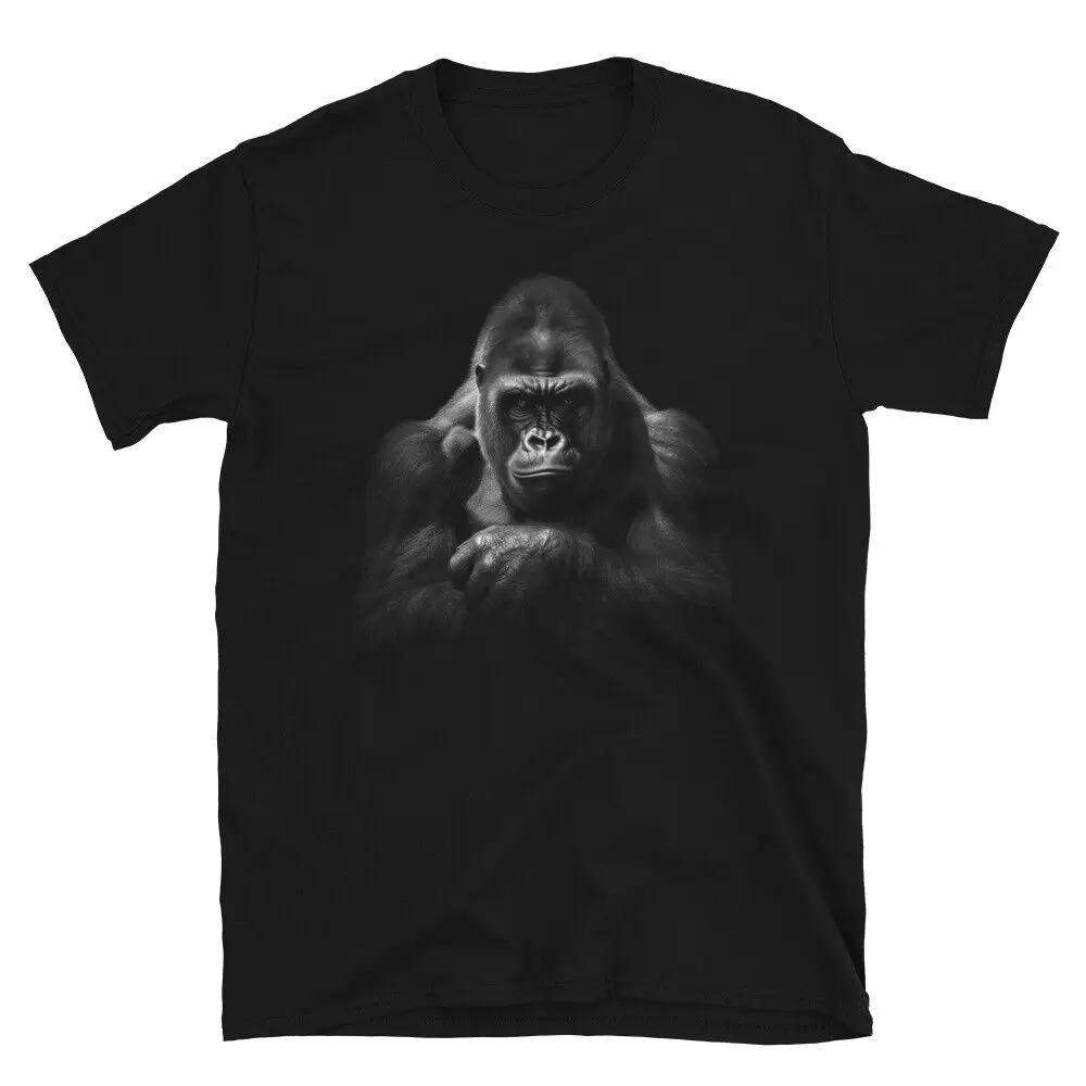 Gorilla Silverback T-shirt Silver Back Jungle King Design Unisex Tshirt