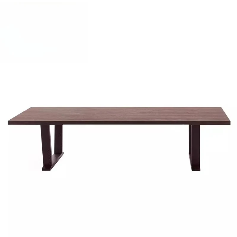 

Modern Nordic Home Living Room Kitchen Hotel Apartment Wooden Rectangular Dining Table Handmade Large Board Work Table Custom