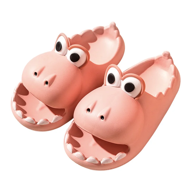 Dinosaur Thick Soled Non Slip Children\'s Slippers Women\'s Summer Indoor Home Bath Non Slip Couple Sandals Men\'s Outdoor Slipper