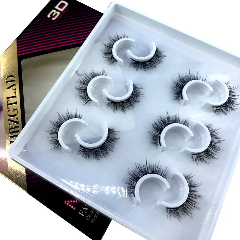 Neue 6 Paar 10–25 mm künstliche Wimpern, 100 % Nerzwimpern, Nerzwimpern, natürliche dramatische Volumenwimpernverlängerung, falsche Wimpern