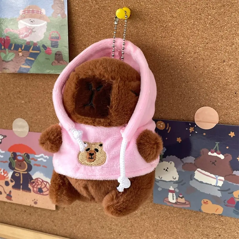

Gift Fluffty Capybara Keychain Plush Hoodie Capybara Pendant Cartoon Cute Capybara Doll