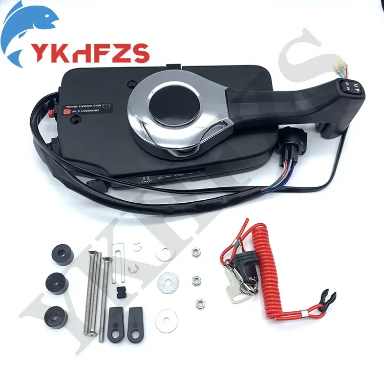 67200-93J61 Side Mount Remote Control Box with Trim &Tilt Switch for Suzuki Outboard Motor DF9.9-250 Wiring harness not included