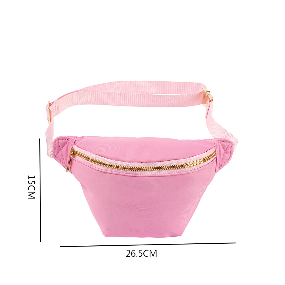 Outdoor  Nylon Waist Pack Female Banana Waterproof Bag For Running Marathon Walking Fitness Gym Nylon Fanny Pack Belt Pouch