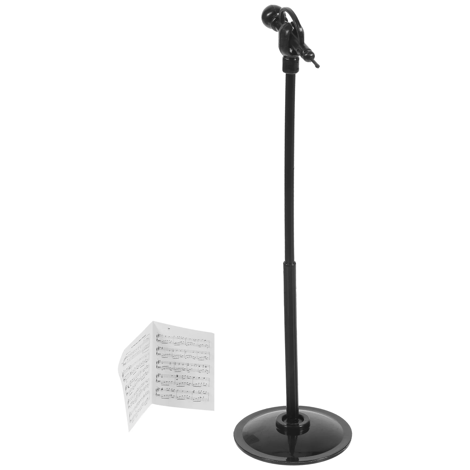 Mini Microphone Decorative Musical Instrument Adorable Fake Pp Tabletop Delicate