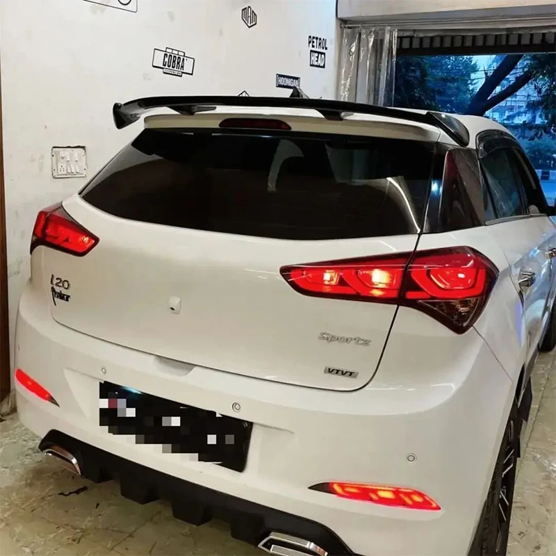 

For Hyundai i20/2009-2024 Roof Spoiler Wings ABS Plastic Car Trunk Rear Tail Lip Accessories Body Kit