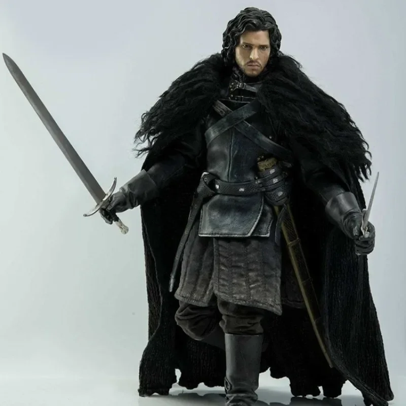 TV Jon Snow Cosplay Costume Adult Unisex Black Fight Uniform Suit Halloween Outfit Party Performance Role Play