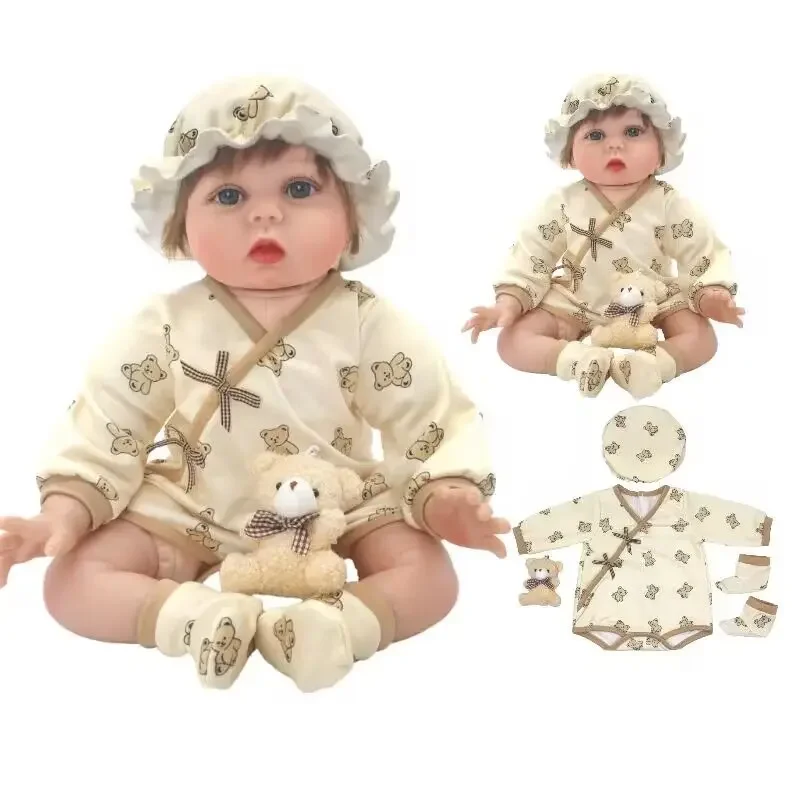 22 Inches Baby Doll Dress Coat 55cm Reborn Baby Dolls Clothes Outwear