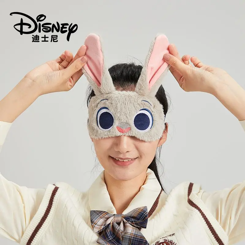 Anime Disney Judy Hopps Eye Mask Cartoon Cute Office Sleeping Lunch Break Soft Eye Patchs Plush Blackout Eyepatch Kids Gift