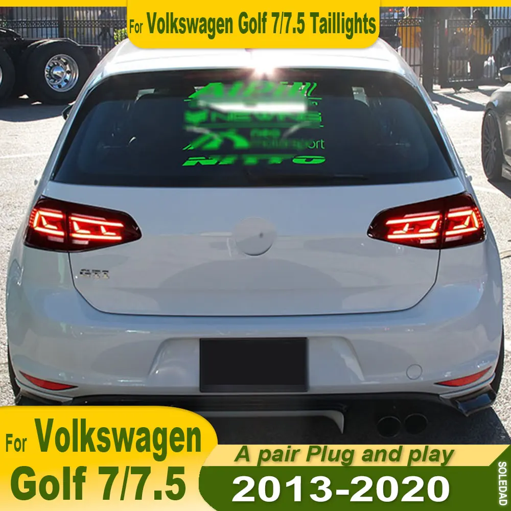 Car Lights For VW Volkswagen Golf 7/7.5 2013-2020 Taillight 7.5 Full LED Tail lights Assembly DRL Turn Signal Car Accessories