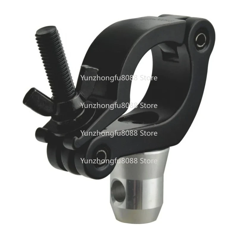 

Aluminum Truss Clamp Stage Light Hook Coupler with Half Connector for 50mm Pipe SWL 300KG Moving Head Beam Light