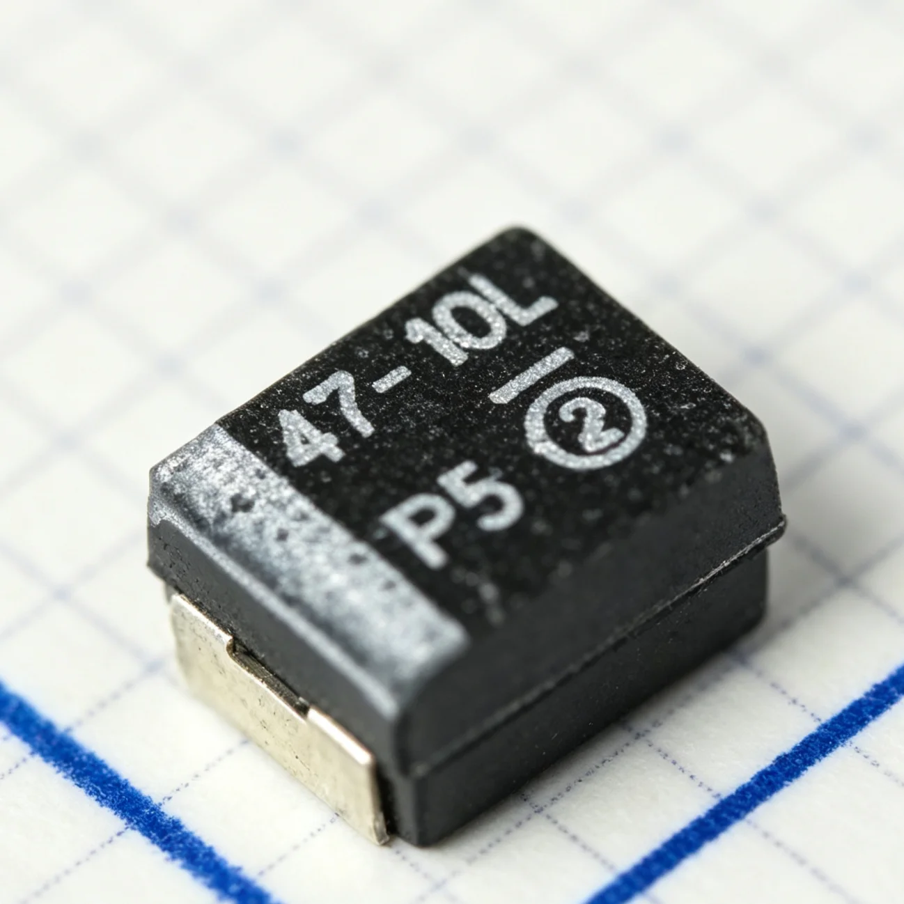 10PCS 593D476X9010B2TE3 Marking 47-10L CASE-B-3528-21mm 1411 SMD 10V ±10% 47uF 380mA NEW Original Black Tantalum Capacitors