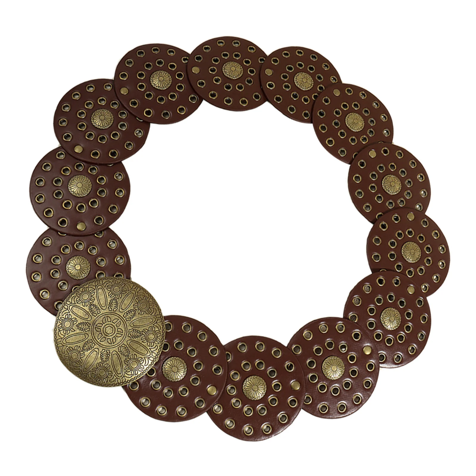 حزام الخصر الرجعية للنساء مبالغ فيه حزام القرص فساتين راقية ملحق خمر مجوهرات للجسم حزام الخصر ديكور