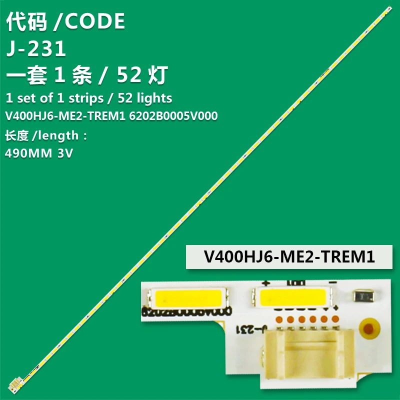 KIT BARRAMENTO LED TV TC-40C400B TC40C400B V400HJ6-ME