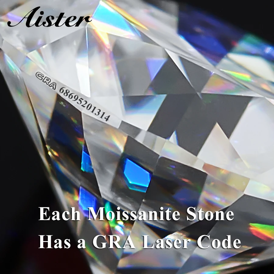 Promotion Wholesale D Color Moissanite Stone Bulk Lab Diamonds VVS1 GRA Certified Moissanite with Certificate Loose Gemstones