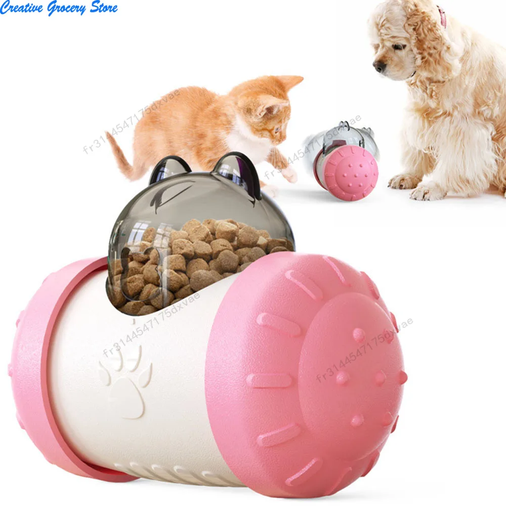 Balle distributrice de friandises interactive pour chien - Jouet à mâcher auto-entretenant pour chiots et chiens de petite/moyenne taille pour ralentir la digestion