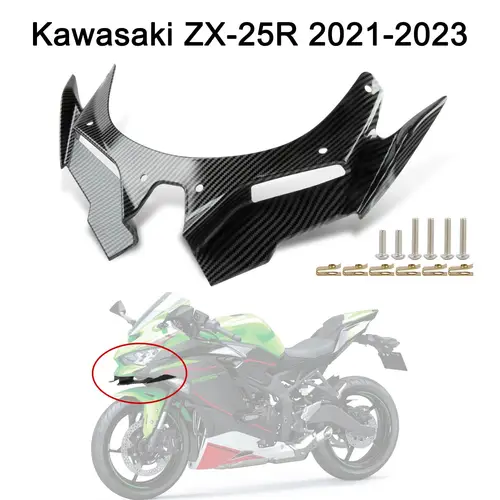 Imagen 2 del producto Winglets de carenado delantero de motocicleta para Kawasaki Ninja ZX4R ZX-25R X25R zx-25r zx4r 2021-2024 cubierta de carenado frontal