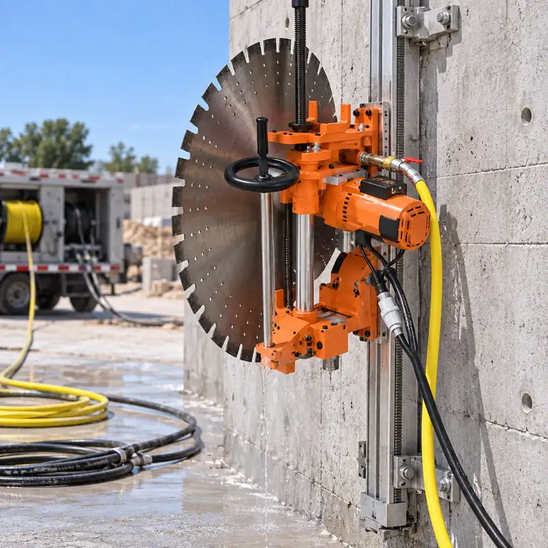 Reinforced Concrete Diamond Wall Cutting Machine with Smooth Cutting Customized Concrete Wall Saw for Wall Removal