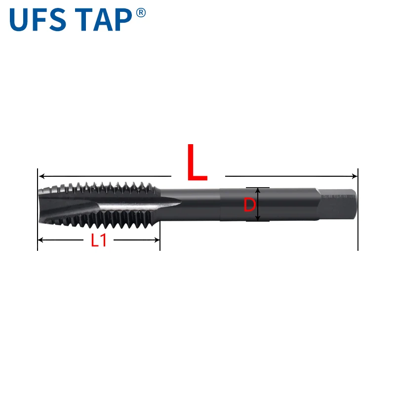 Машинный резьбонарезной метчик UFS TAP HSSE-M35 JIS Standard British Spiral Pointed Tap W1/8 5/32 3/16 7/32 1/4 5/16 3/8 7/16 1/2 5/8