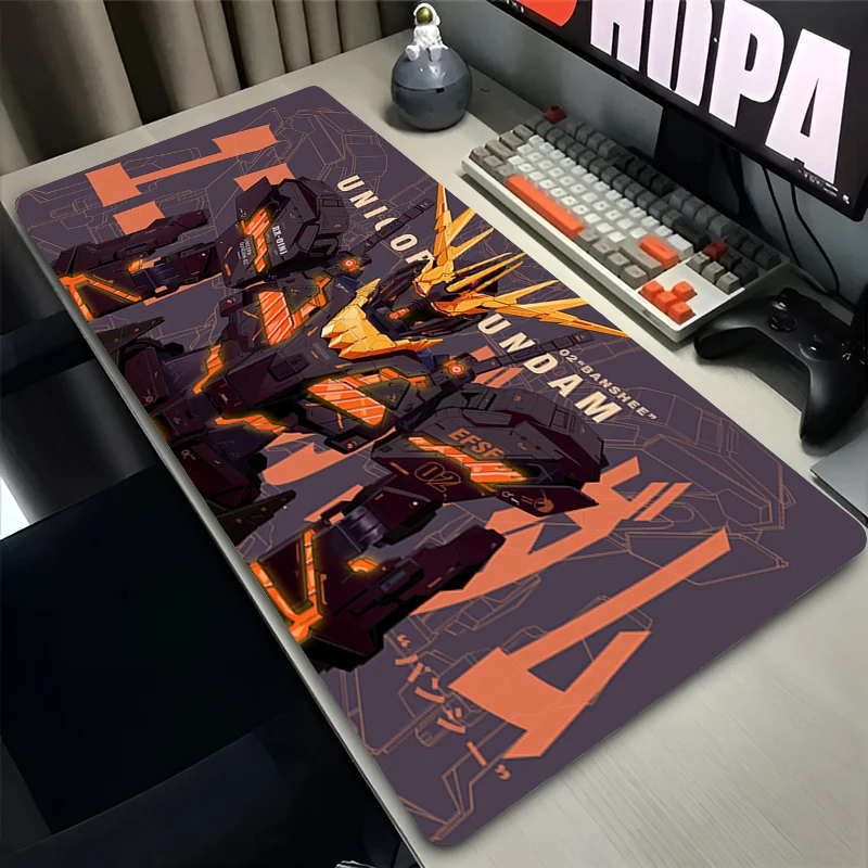 Computer Mouse Pad Large Extended Non Slip Gamer Desk Mat Anime M-mechanical Warrior G-gundam Anti-slip Office Gaming Mouse Pad