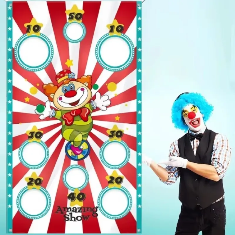 Set da gioco per lanciare sacchetti di fagioli da gioco all'aperto per bambini e adulti - Attività di lancio di Natale giocattolo sicuro per feste di carnevale per bambini