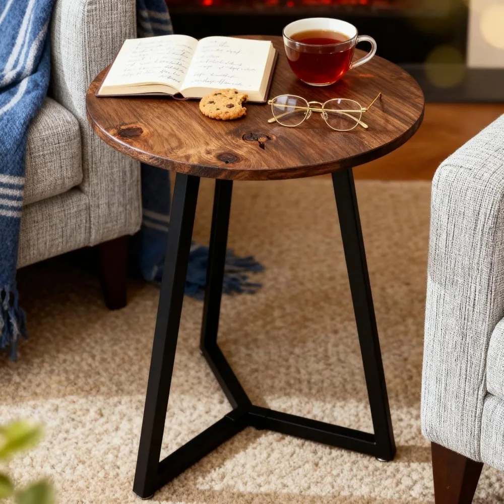 Patas de mesa redondas de metal de hierro negro de 28 pulgadas para mesas de centro, patas de muebles de comedor con base resistente