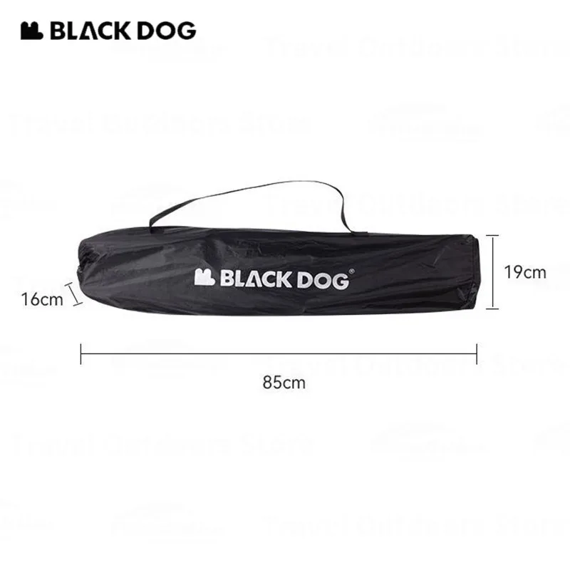 Imagem -06 - Naturehike-blackdog Dupla Utilização Cadeira Reclinável Dobrável com Travesseiro Camping Bed Escritório Sesta Praia Pesca Uso Doméstico Largura 68cm