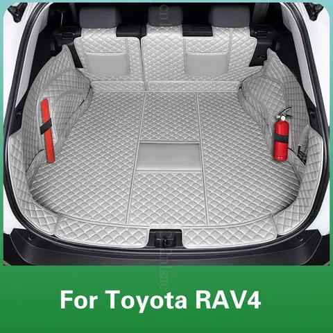Toyota RAV4 2024 2025 용 맞춤형 자동차 트렁크 매트 액세서리 연료 PHEV 풀 커버리지 카고 라이너 자동 인테리어 수정