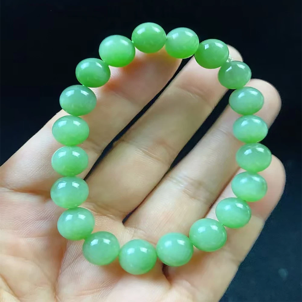 Hetian-pulsera de Jade, Jade, Ojo de Gato, color rosa y verde, joyería HTB001