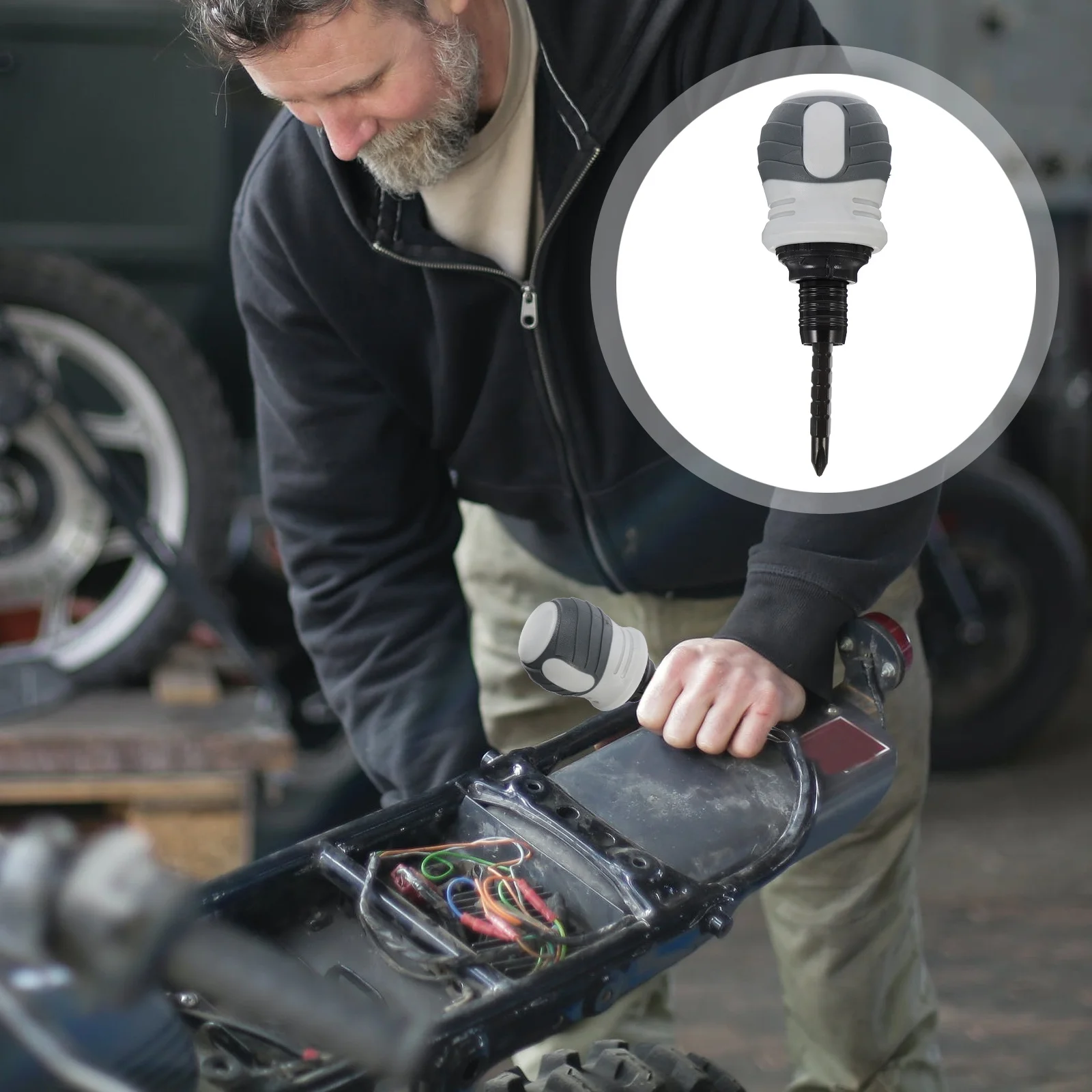 

1Pcs Mini Screwdriver Ergonomic Handle Ratchet Mechanism Non-Slip Grip for Home Repair Car Maintenance Multi-Use Tool Kit