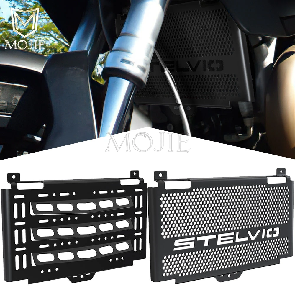 

FOR MOTO GUZZI STELVIO1200 Stelvio 1200 2008 2009 2010 Radiator Guard Grille Motorcycle Accessories Oil Cooler Covers Protection