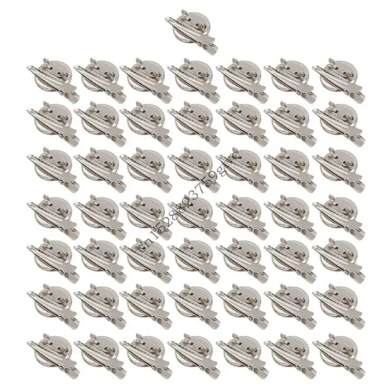

D0uf 50pcs Jewelry Craft поставляется стильная круглая дисковая брошь и аксессуары для зажима для волос