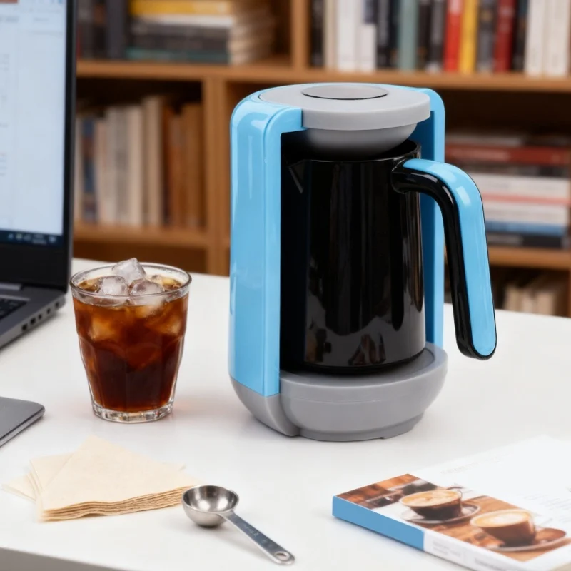 

Turkish Coffee Machine 400W Electric Coffee Pot Tea Maker With Cup Multifunctional Use For Home Office Travel