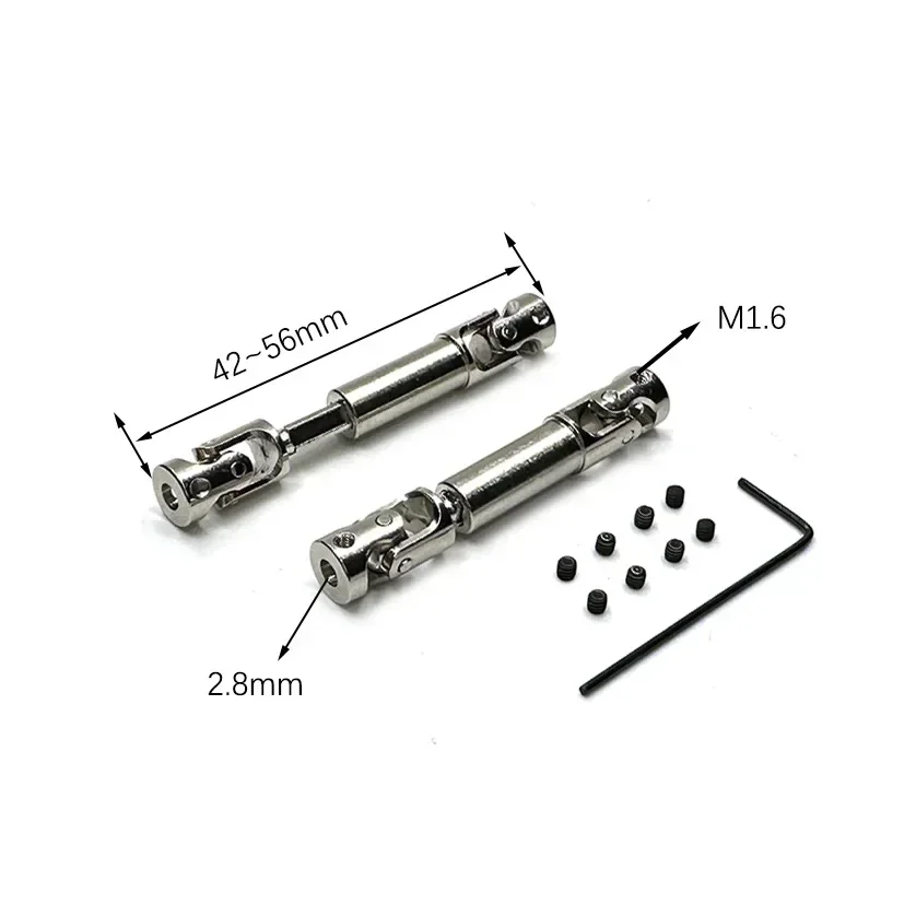 For FMS FCX24 Metal Drive Shaft CVD Driveshaft 1/24 RC Crawler Car Upgrade Parts Accessories