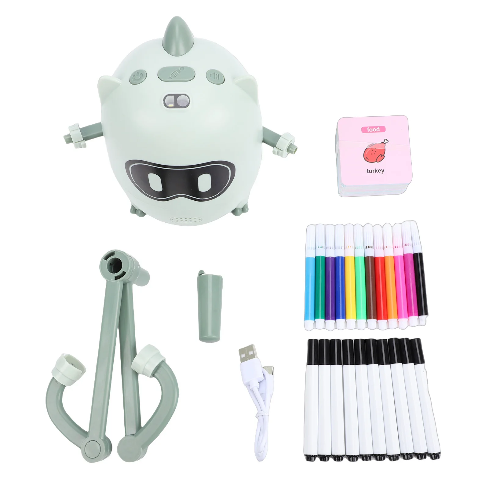 

Smart Drawing Robot Drawing Robot for Kids Interactive Dinosaur Shape Educational Drawing Machine with Cards