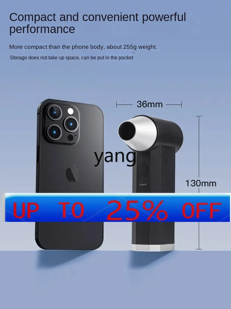 

CX handheld powerful turbo fan wireless charging hair dryer small blower