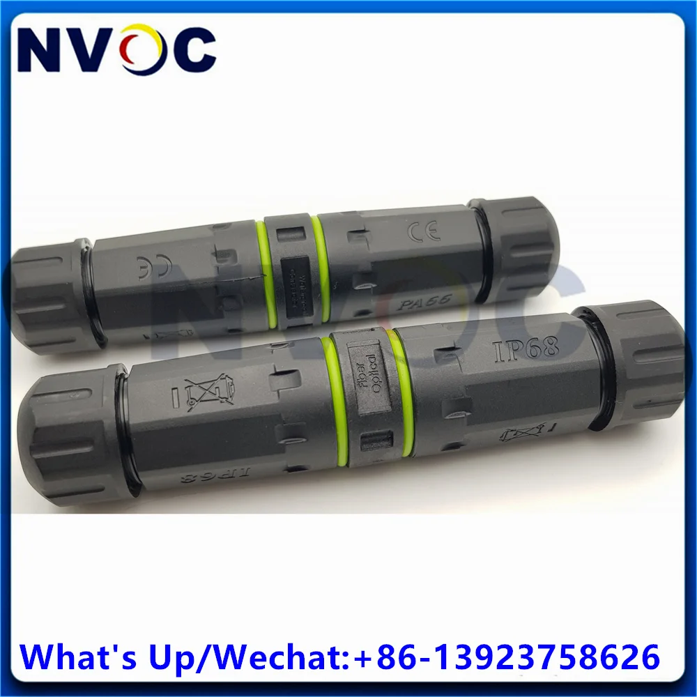 IP68 مقاوم للماء LC مقرنة/محول الألياف الضوئية ، تمديد طول كابل الألياف البصرية لتمديد كابل الألياف البصرية LC #6