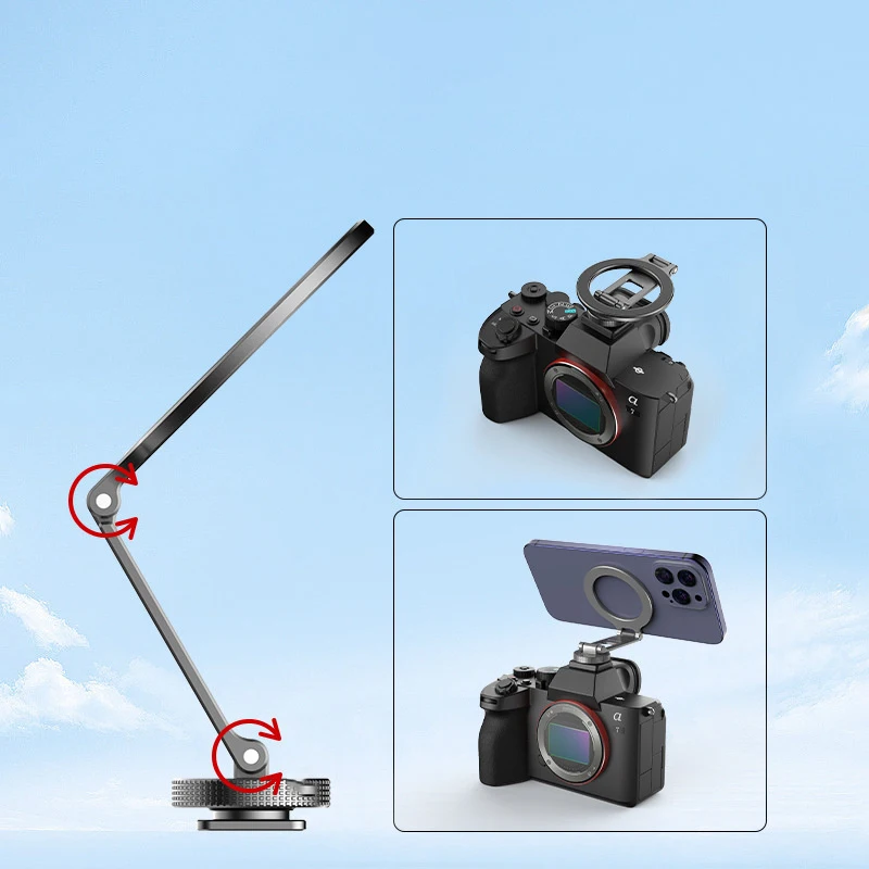 삼성 화웨이 Xiaomi 사진 비디오 모니터 브래킷에 대한 아이폰에 대한 Magsafe에 대한 범용 카메라 핫슈 자기 전화 홀더