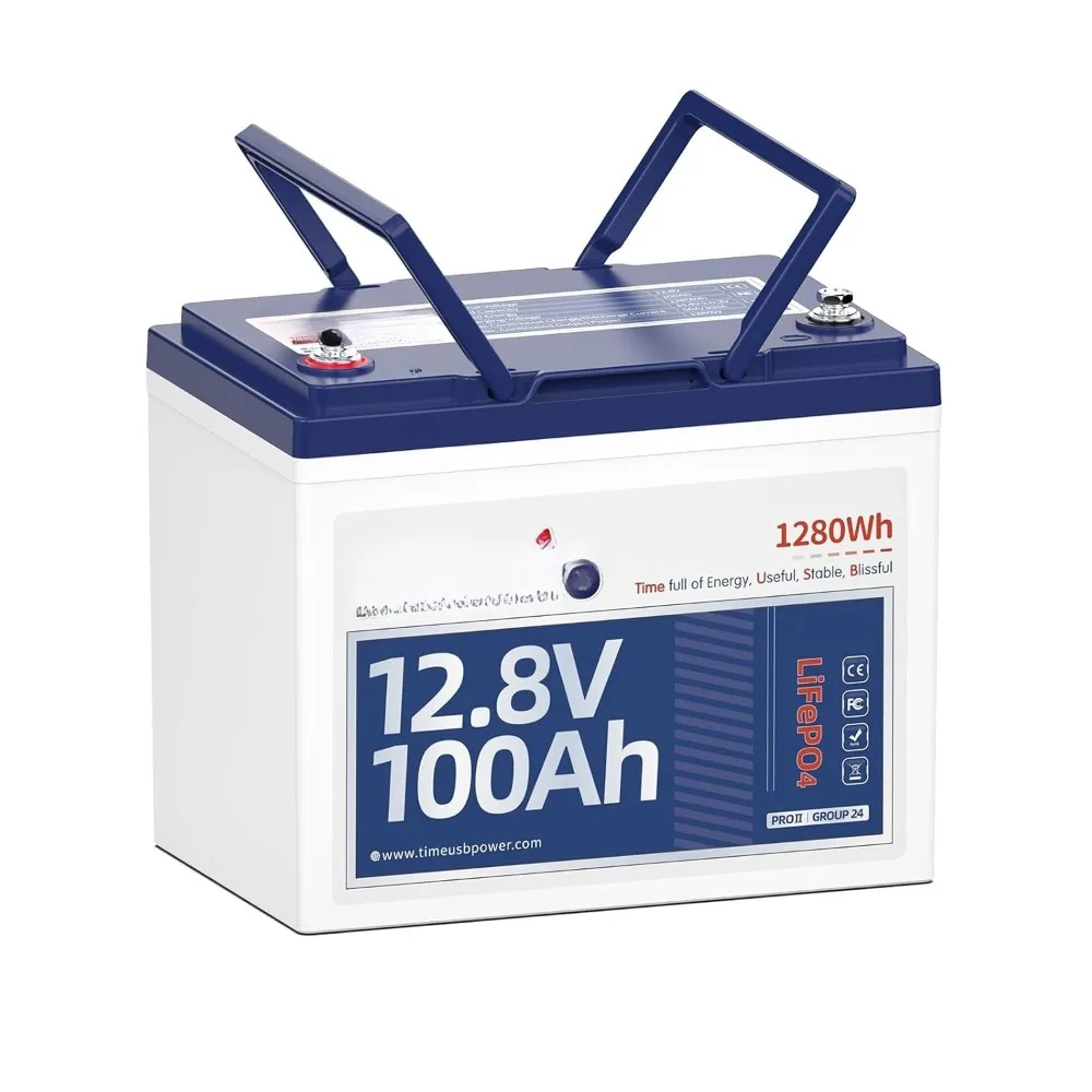 

12V 100Ah RV LiFePO4 Battery Group 24, 12.8Volt Lithium Battery with 100A BMS, Up to 15000 Deep Cycle Battery for, Customized