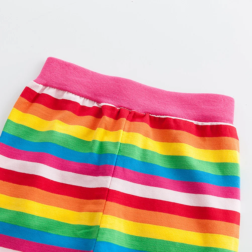 

Rainbow Leggings Cotton Spring Autumn Pants for Girls Kids Comfortable Stretchy Spring Autumn Cotton Leggings